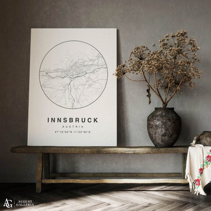 Innsbruck Minimalist Map