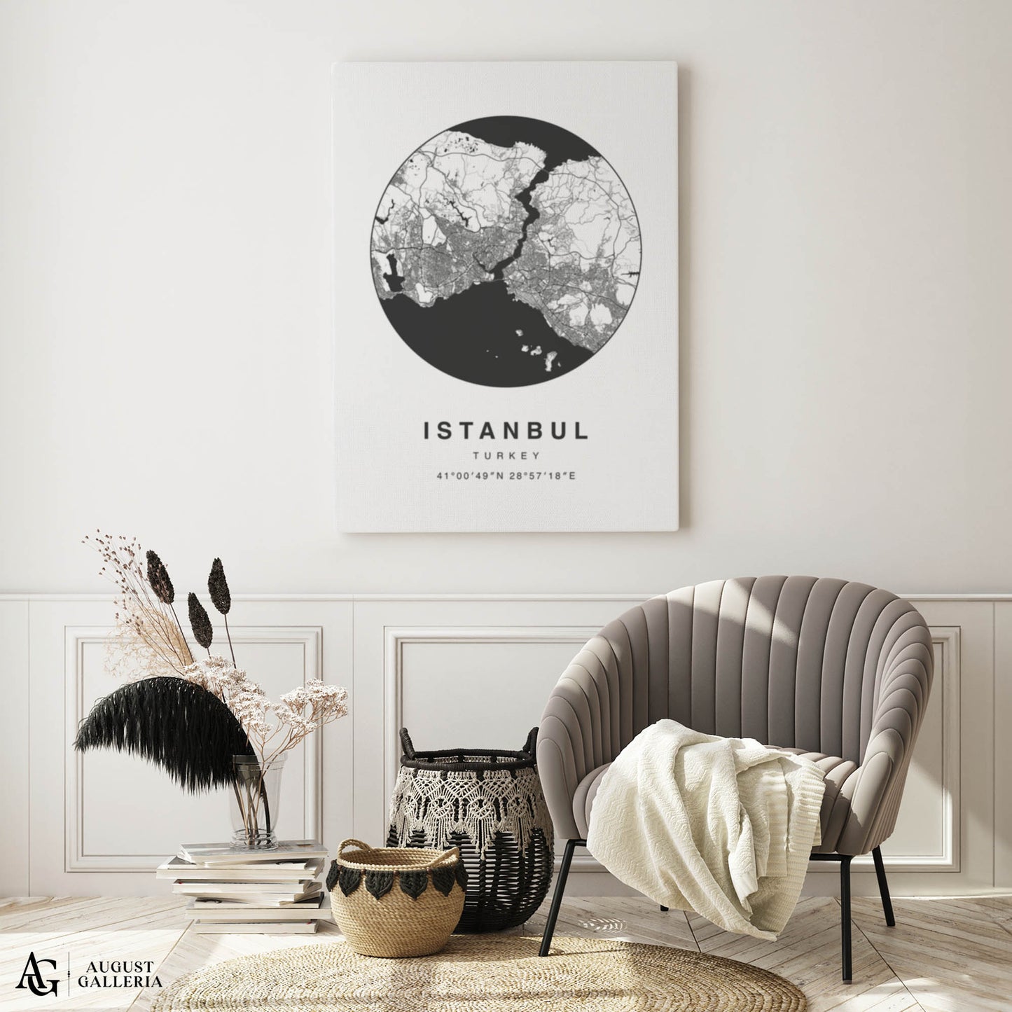 Istanbul Minimalist Map