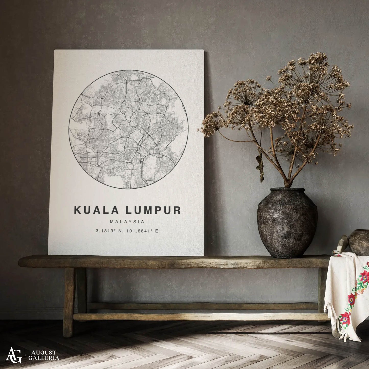 Kuala Lumpur Minimalist Map
