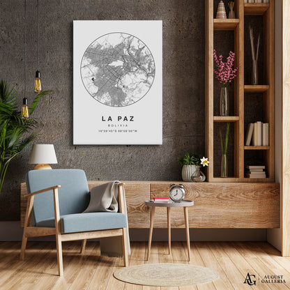La Paz Minimalist Map