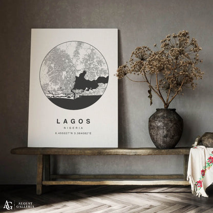 Lagos Minimalist Map