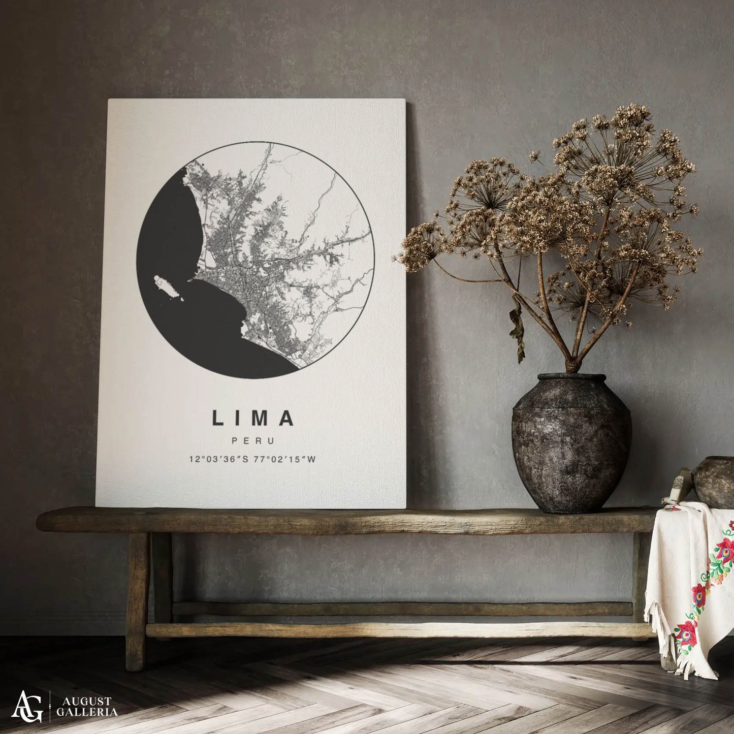 Lima Minimalist Map