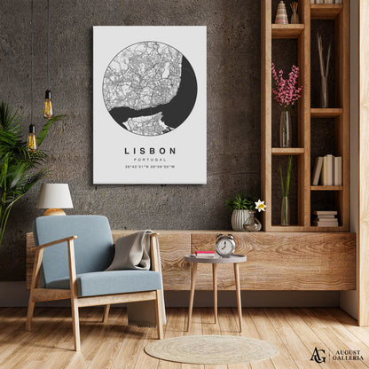 Lisbon Minimalist Map