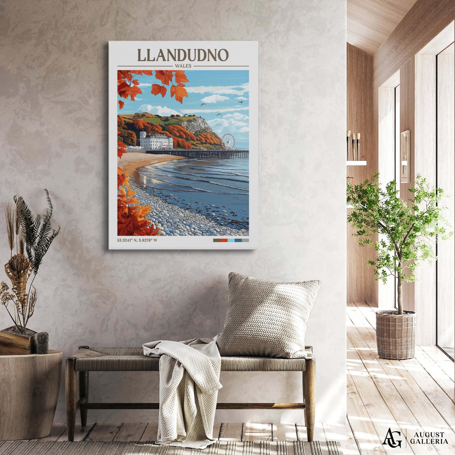 Llandudno Wales Retro Travel Print