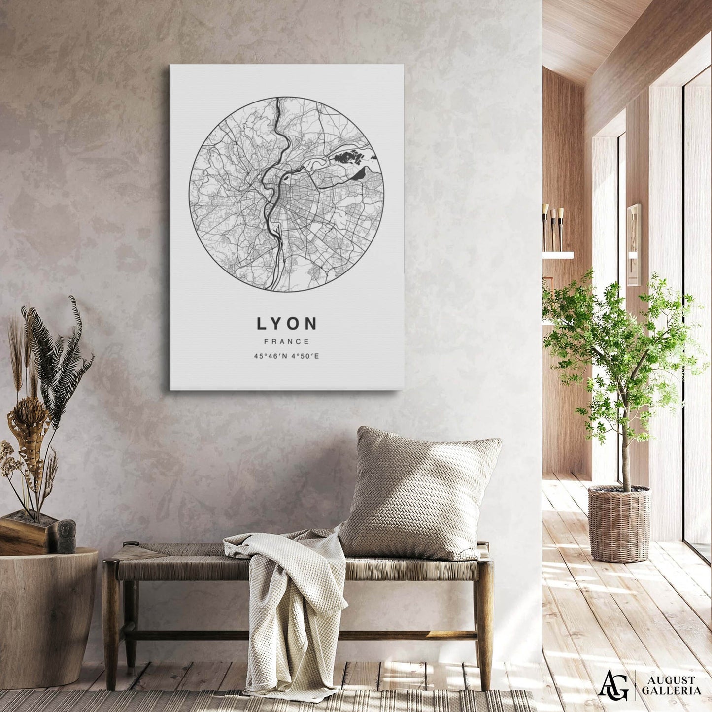 Lyon Minimalist Map