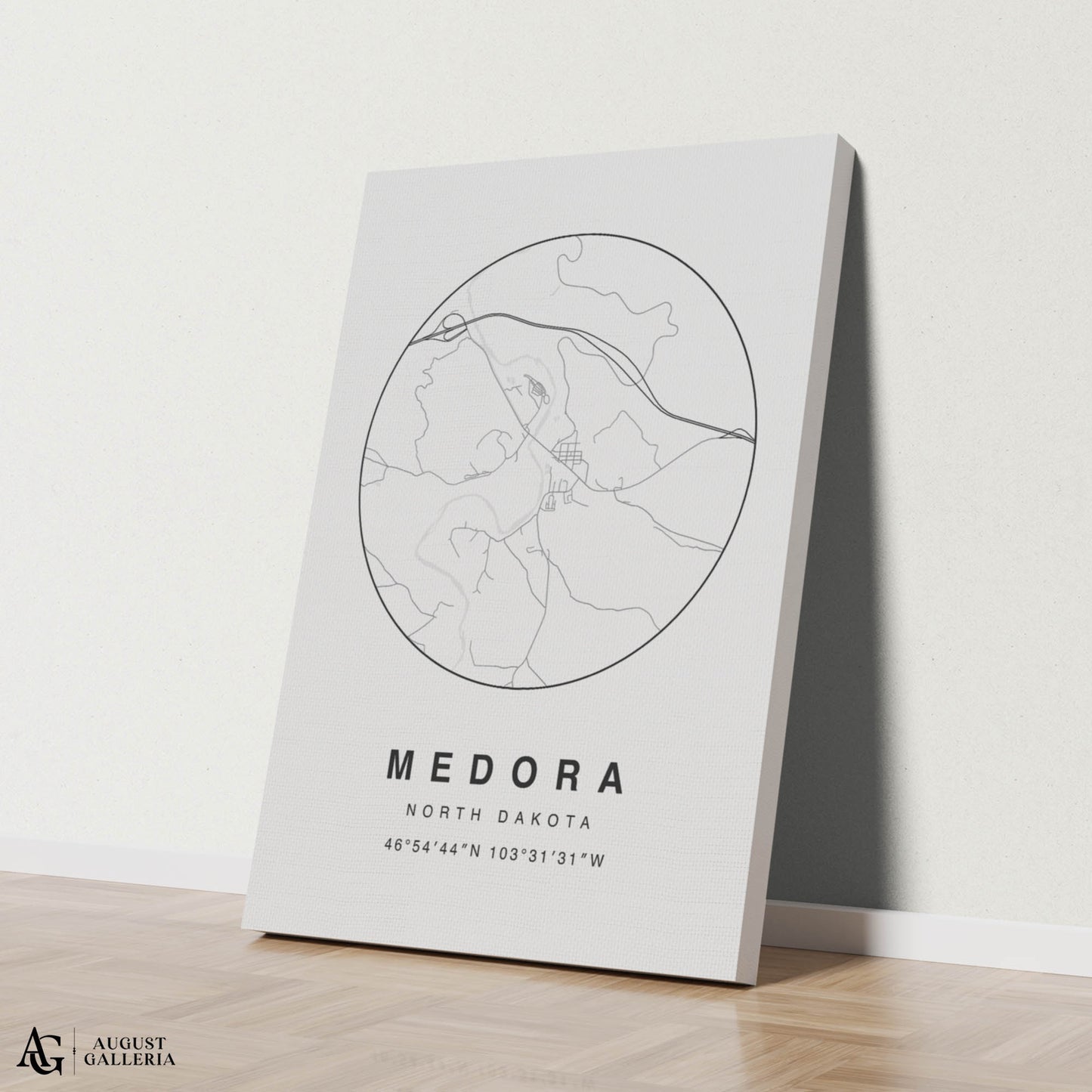 Medora Minimalist Map