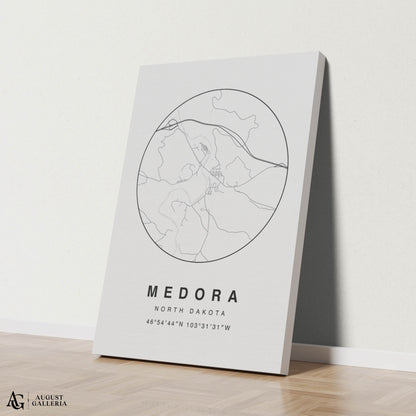 Medora Minimalist Map