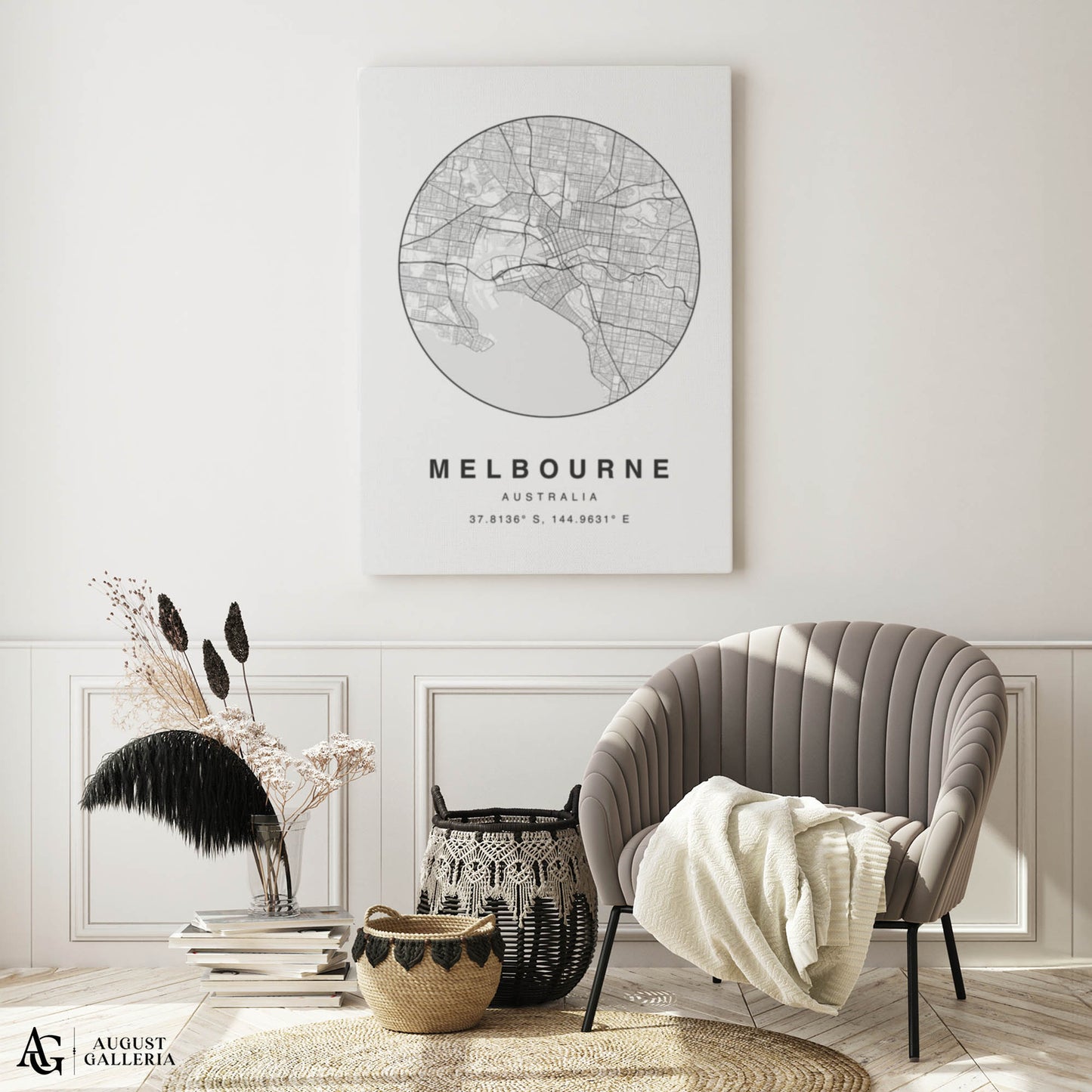 Melbourne Minimalist Map
