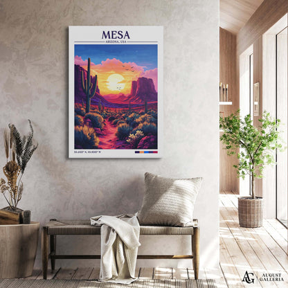 Mesa Arizona Retro Travel Print