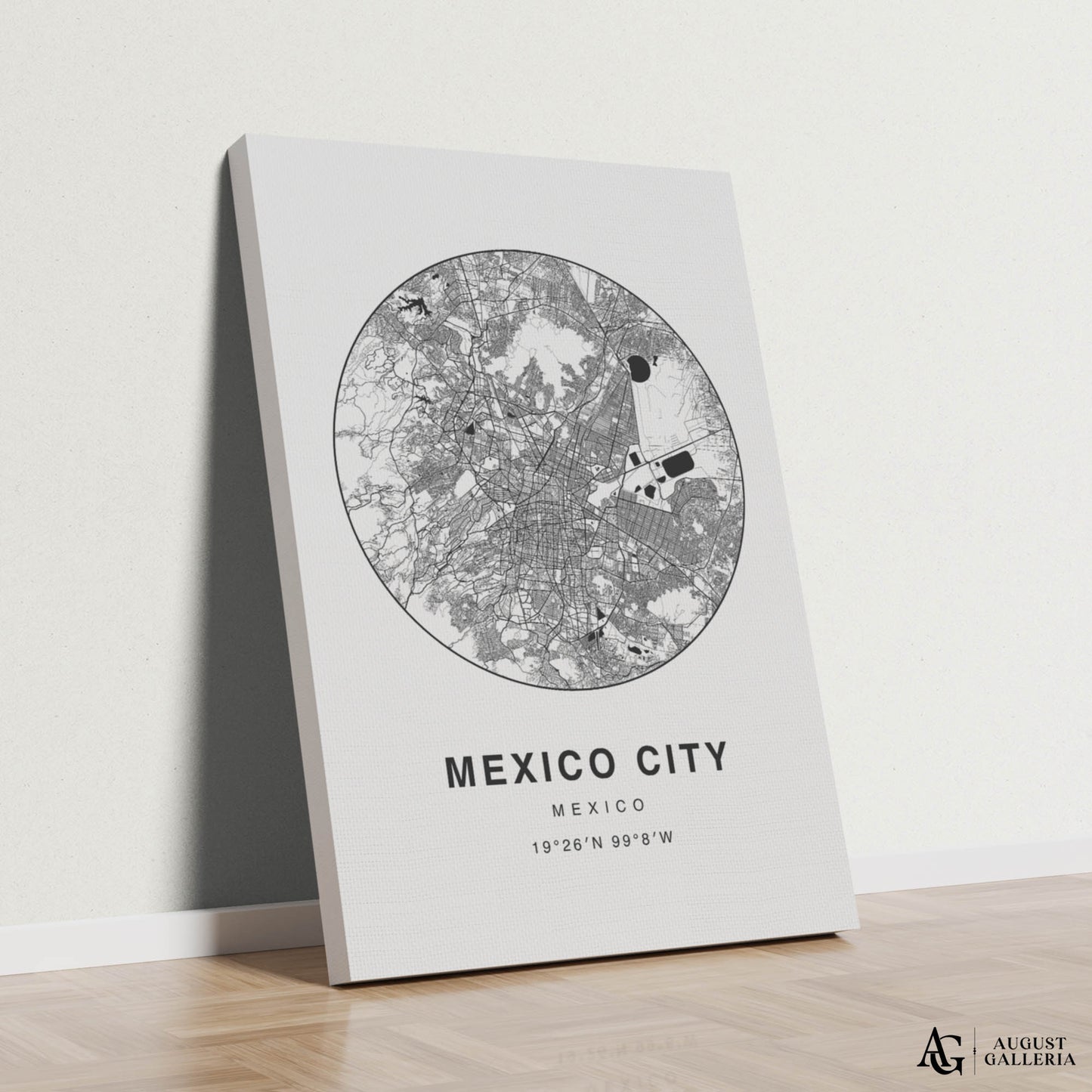 Mexico City Minimalist Map