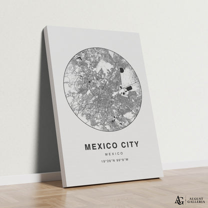 Mexico City Minimalist Map