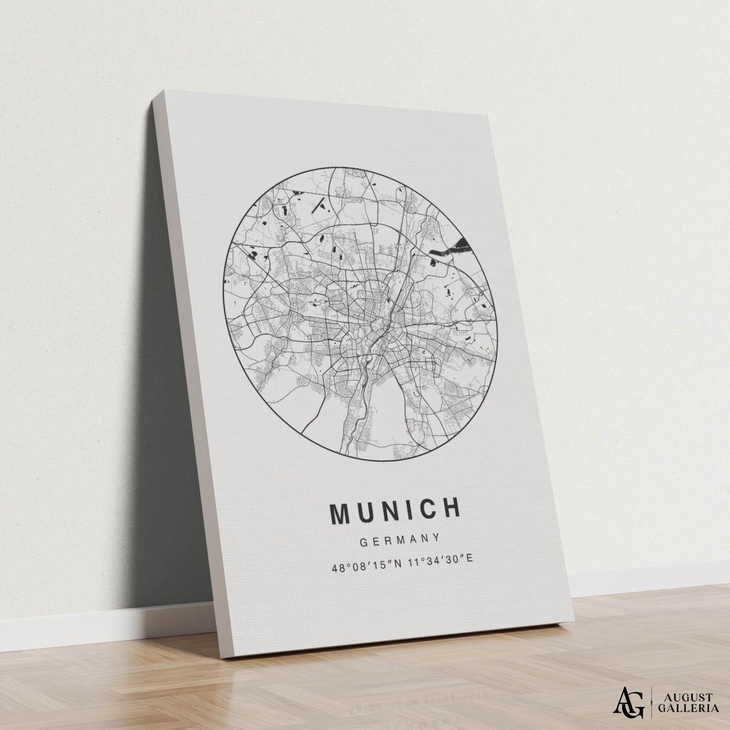 Munich Minimalist Map