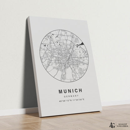 Munich Minimalist Map