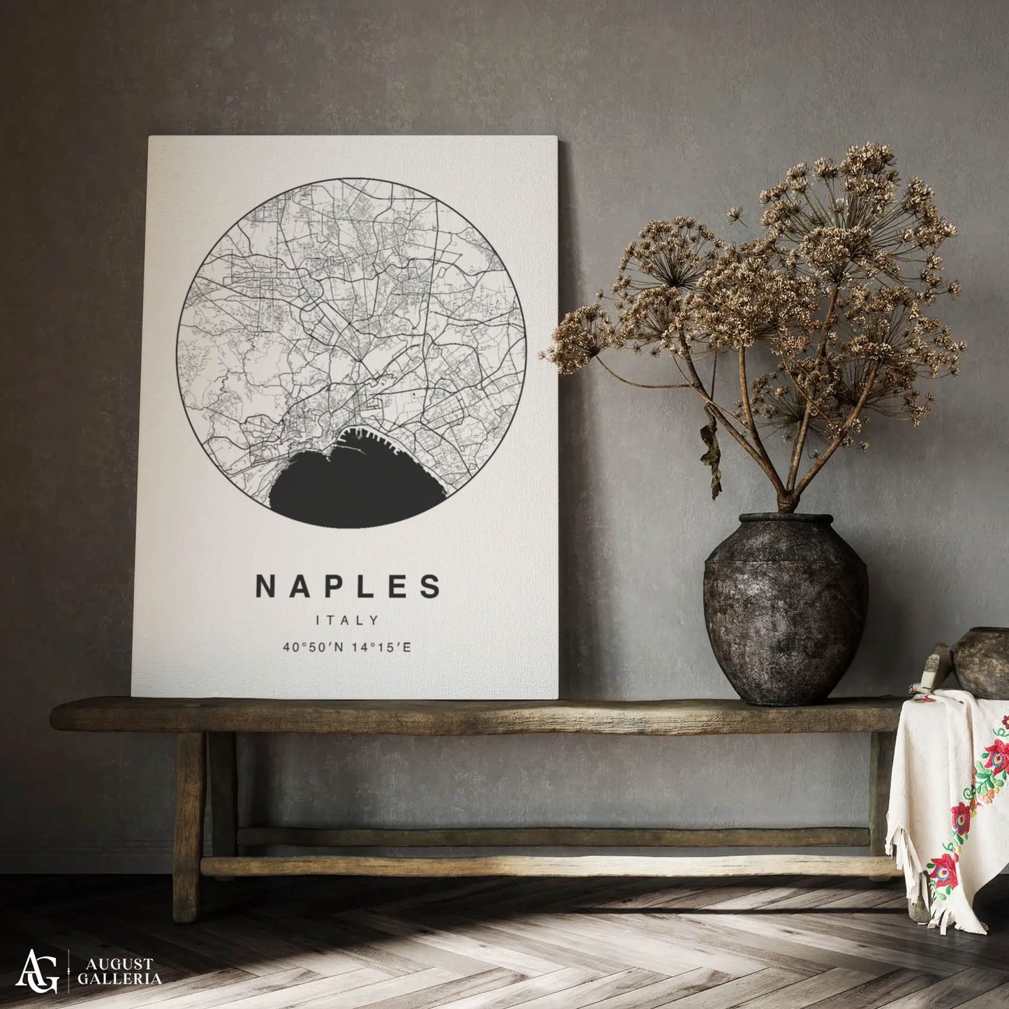 Naples Minimalist Map