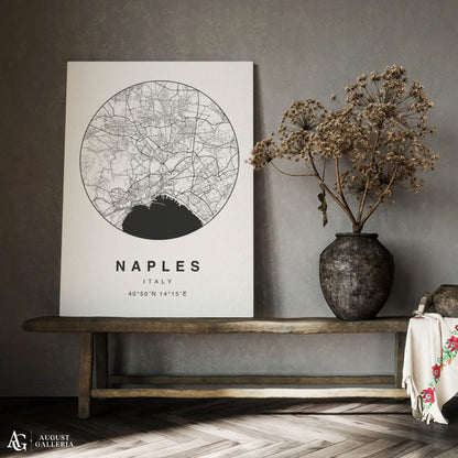 Naples Minimalist Map