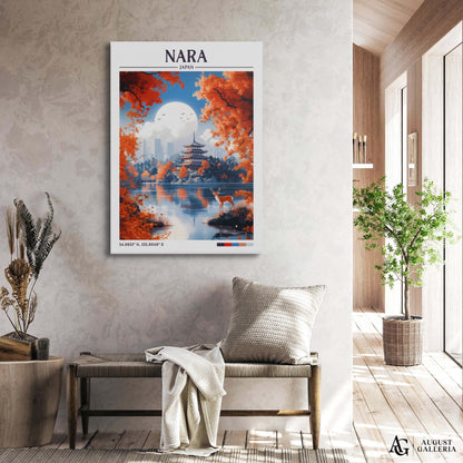 Nara Japan Retro Travel Print