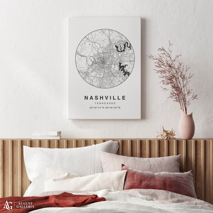 Nashville Minimalist Map