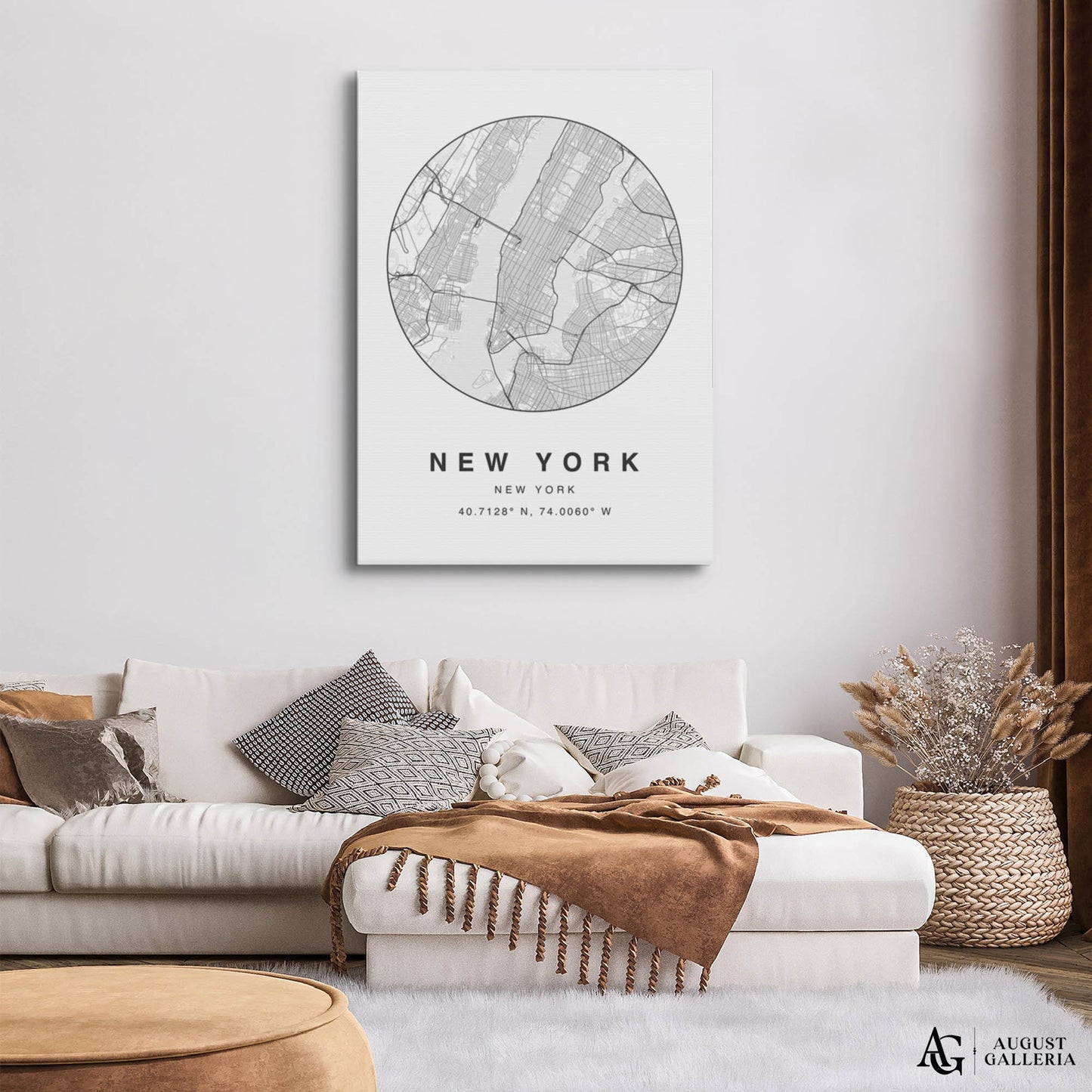 New York Minimalist Map