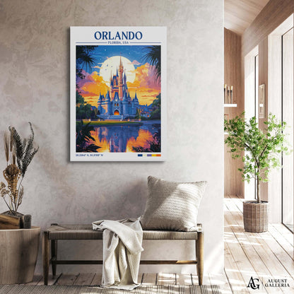 Orlando Florida Retro Travel Print