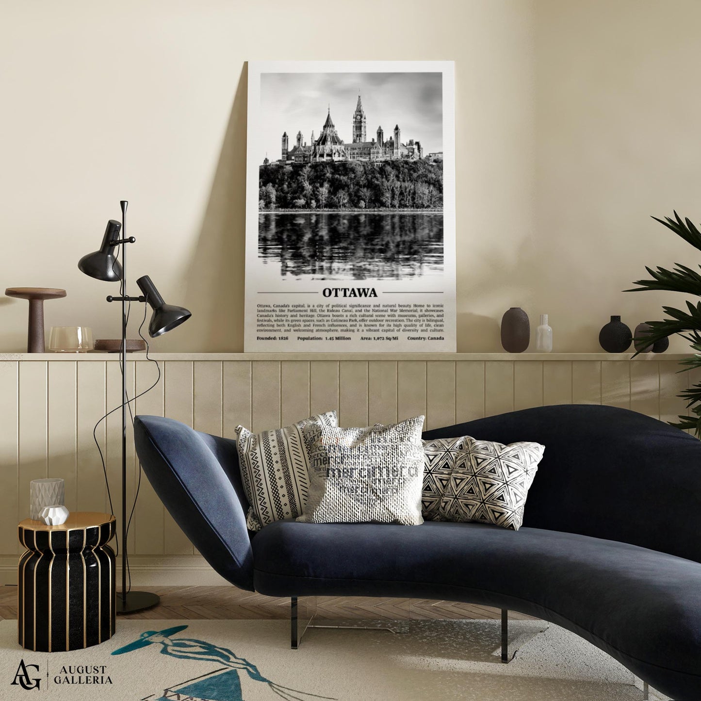 Ottawa Black & White City Print
