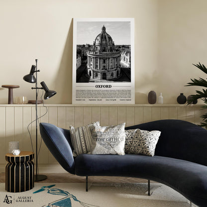 Oxford Black & White City Print