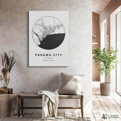 Panama City Minimalist Map