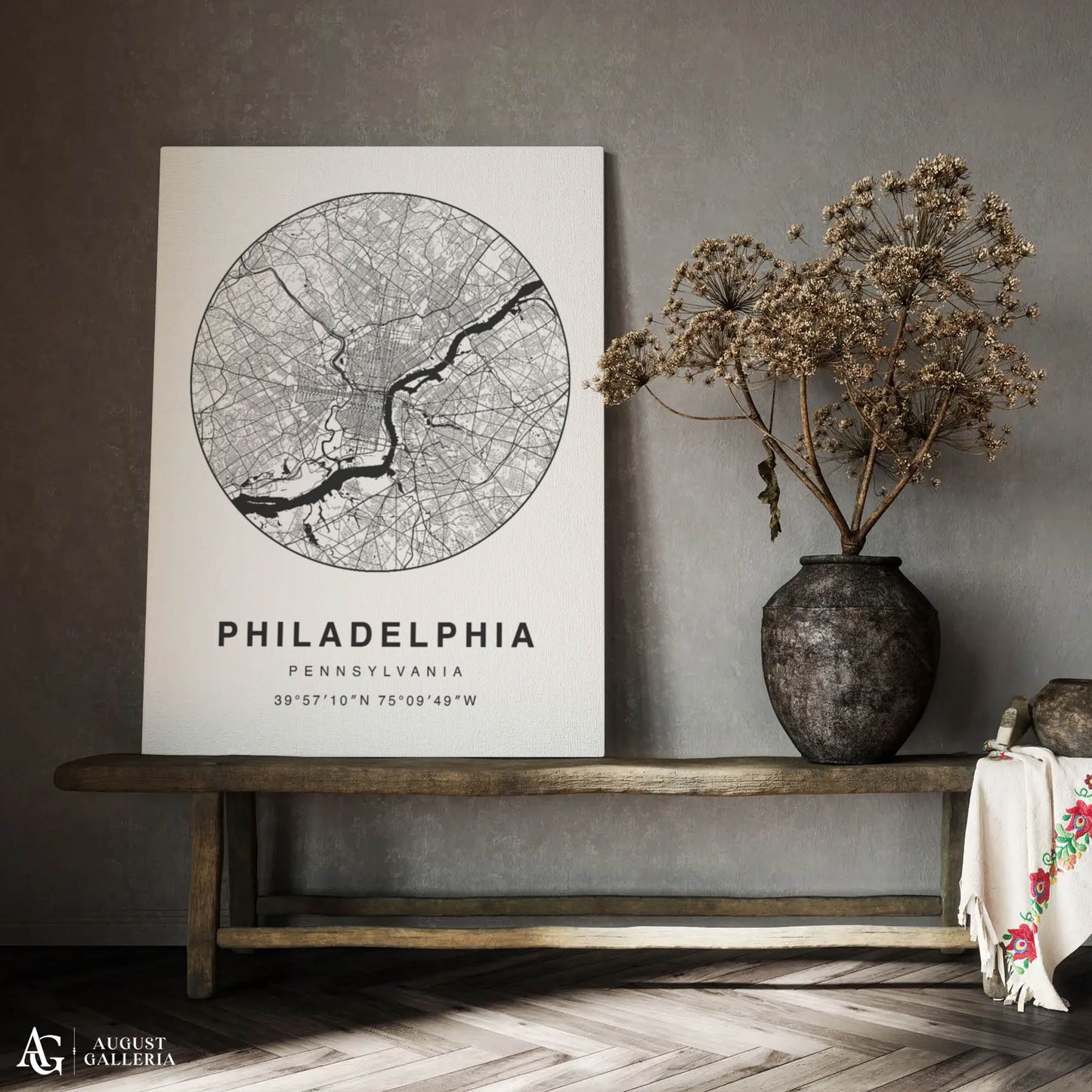 Philadelphia Minimalist Map