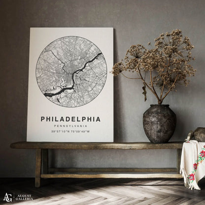 Philadelphia Minimalist Map