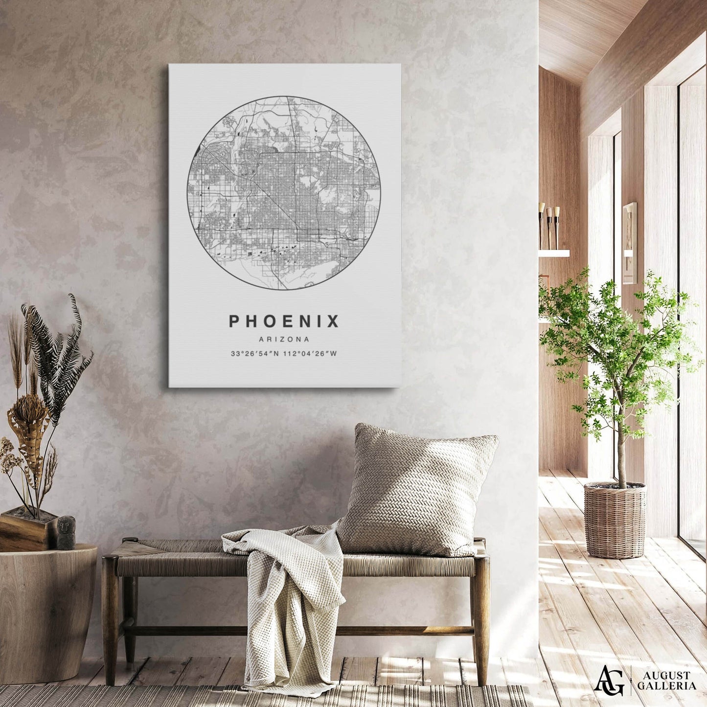 Phoenix Minimalist Map