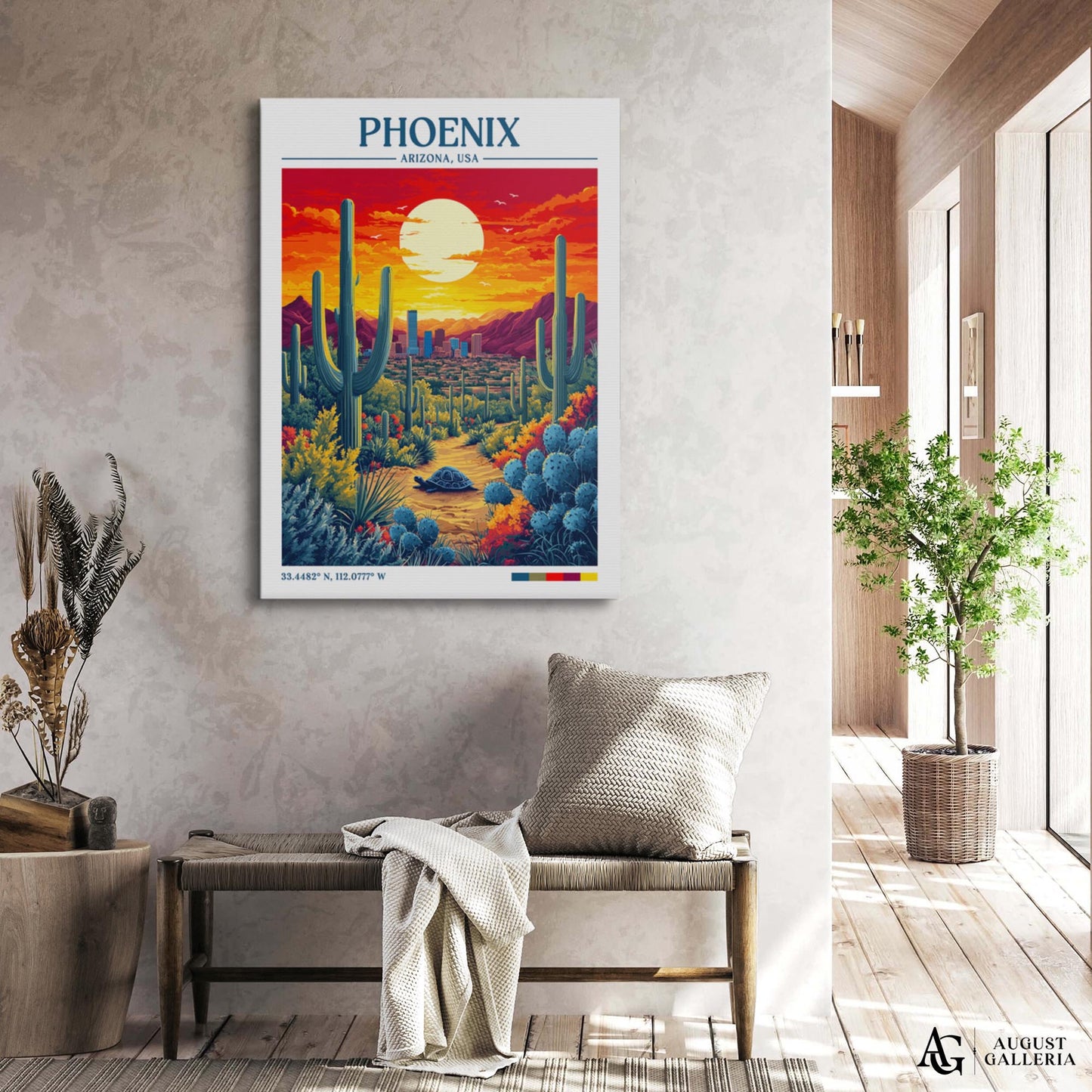 Phoenix Arizona Retro Travel Print