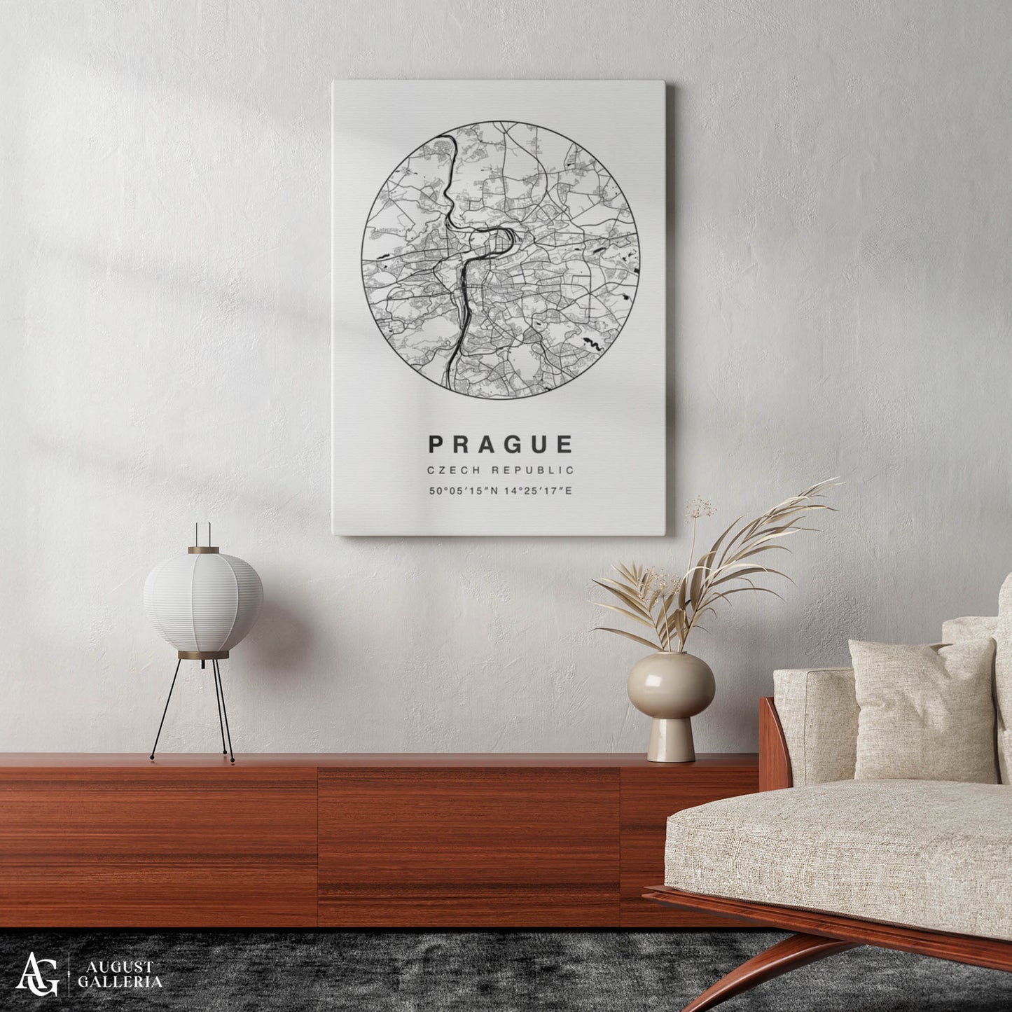 Prague Minimalist Map