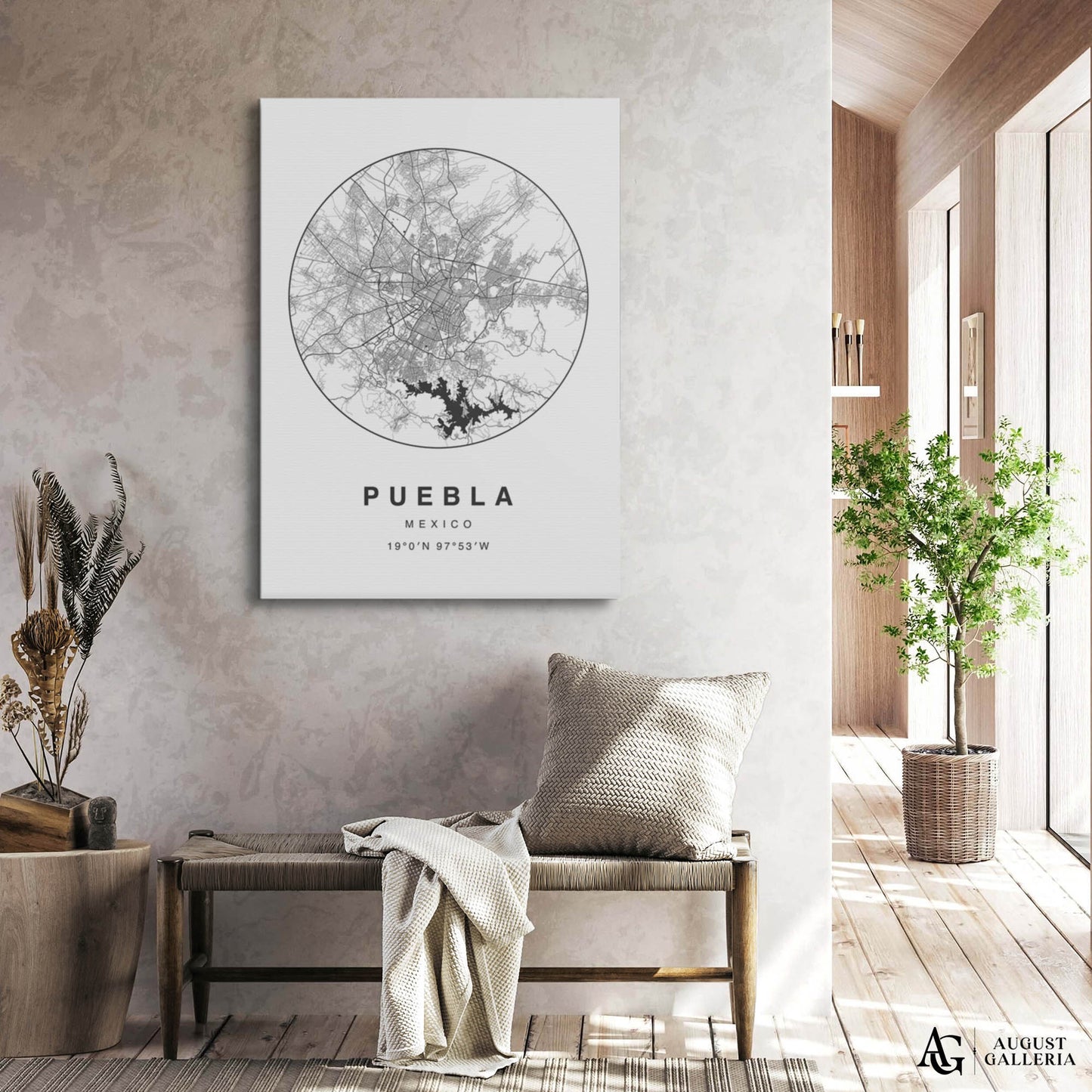 Puebla Minimalist Map