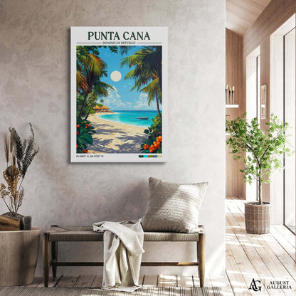 Punta Cana Retro Travel Print