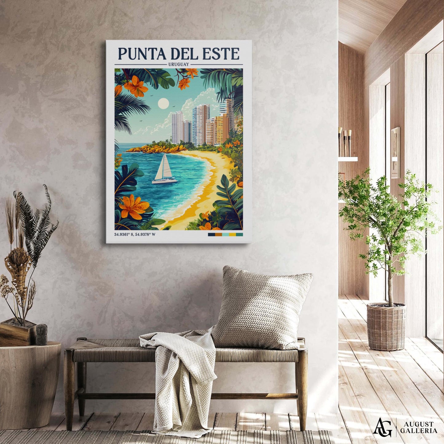 Punta del Este Retro Travel Print