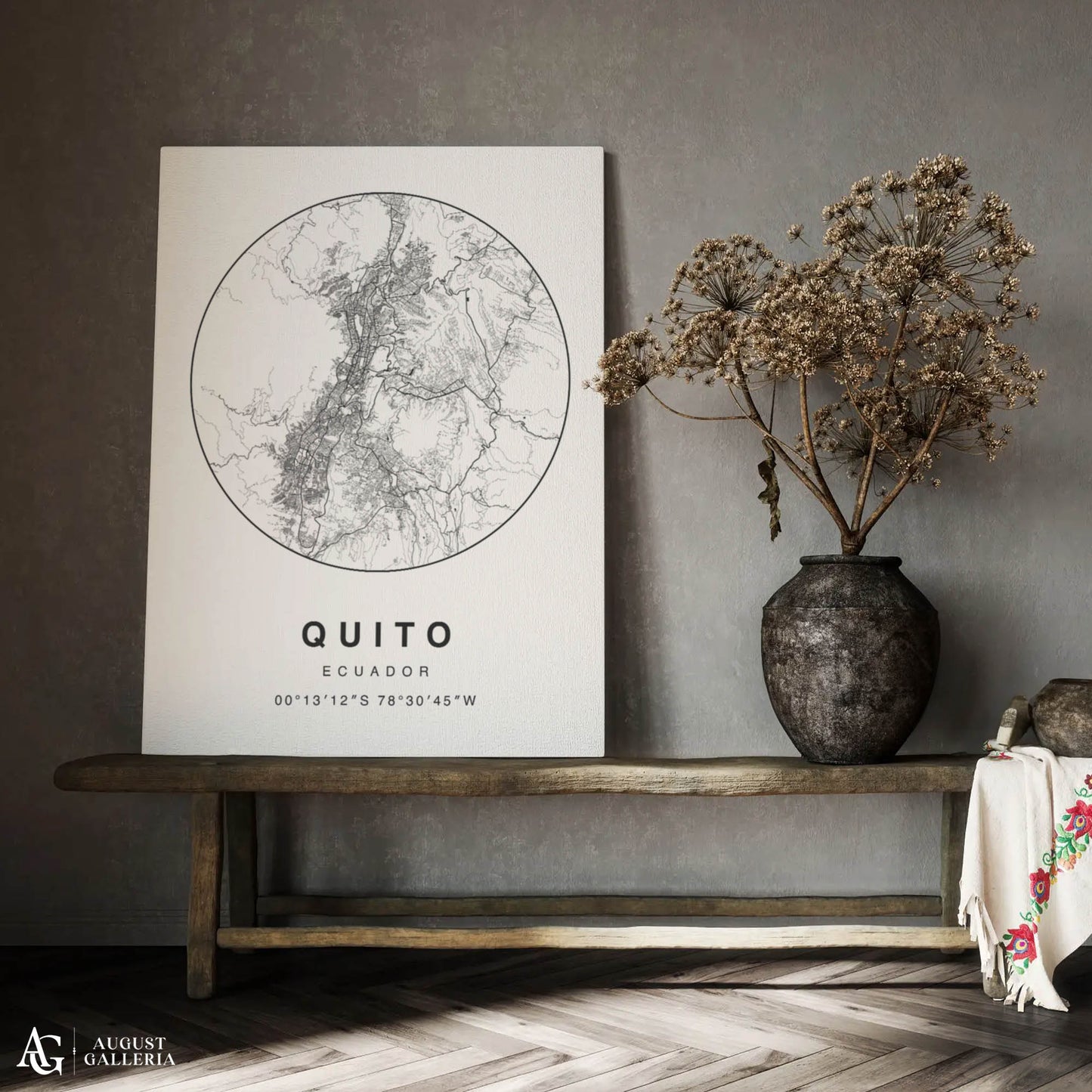 Quito Minimalist Map