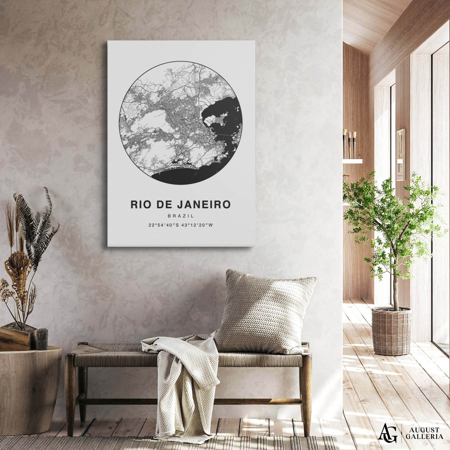 Rio de Janeiro Minimalist Map