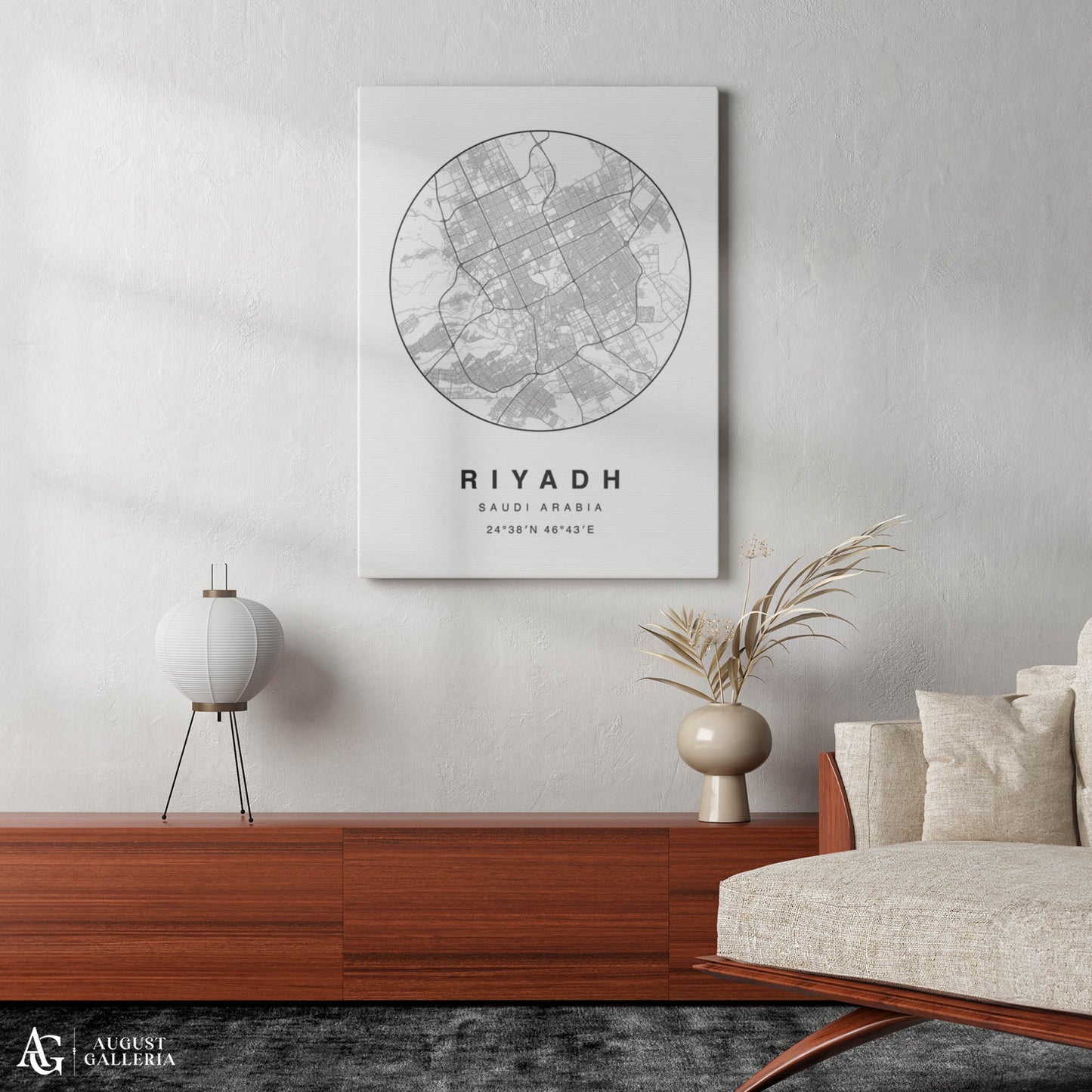 Riyadh Minimalist Map