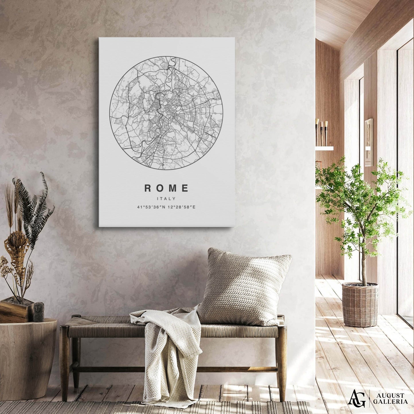Rome Minimalist Map