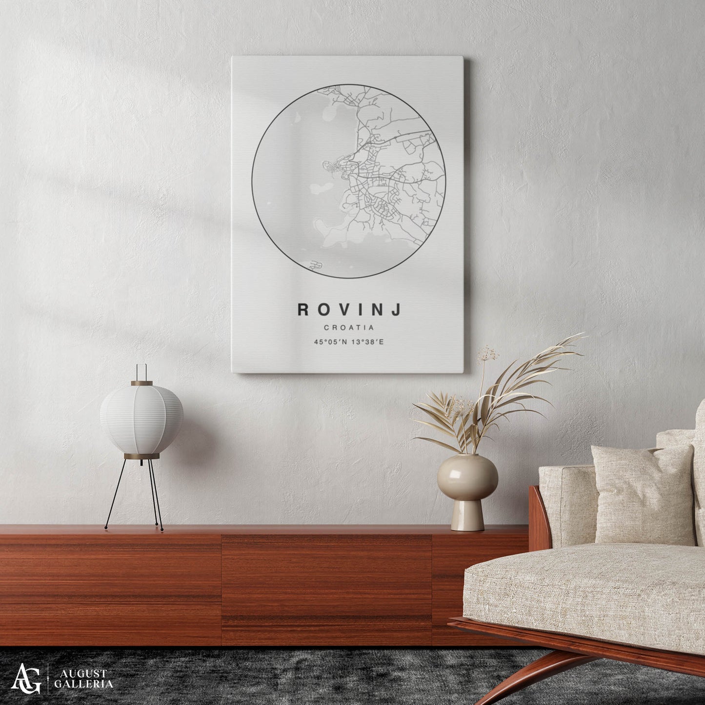 Rovinj Minimalist Map