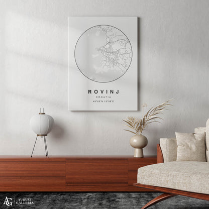 Rovinj Minimalist Map