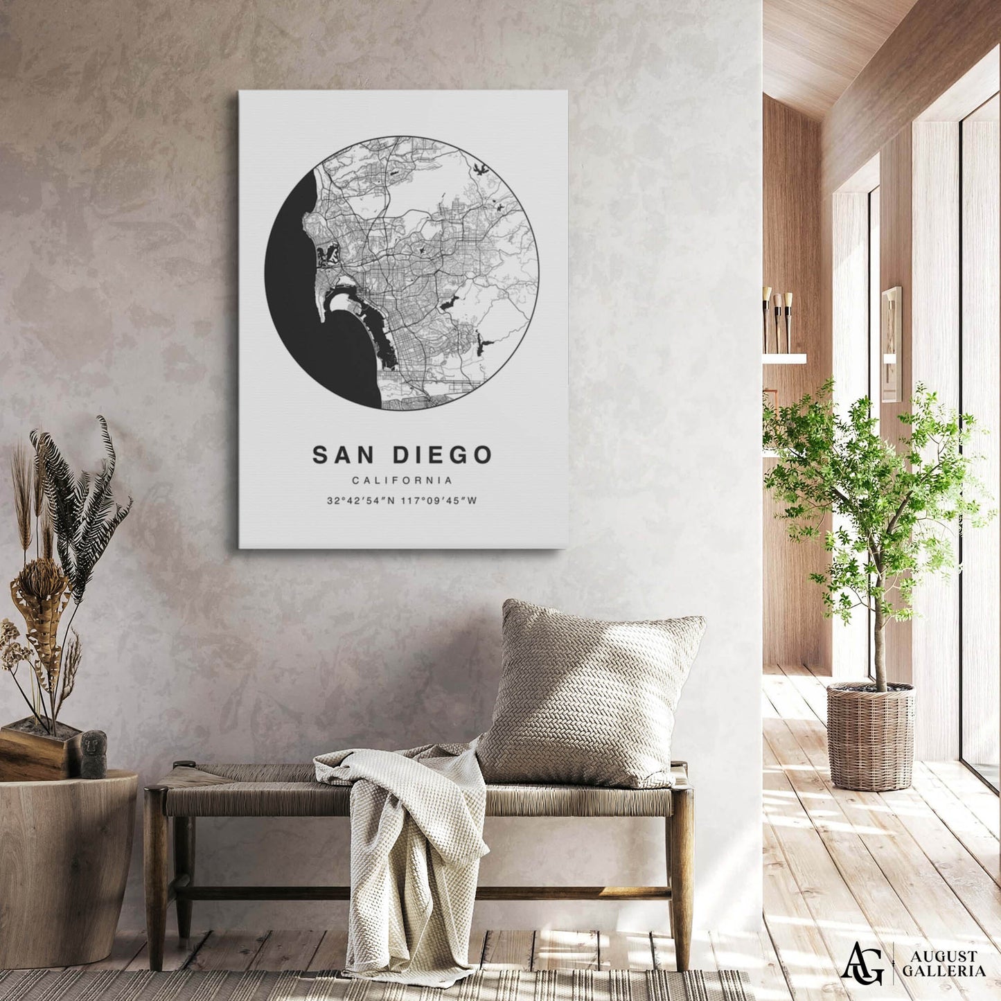 San Diego Minimalist Map