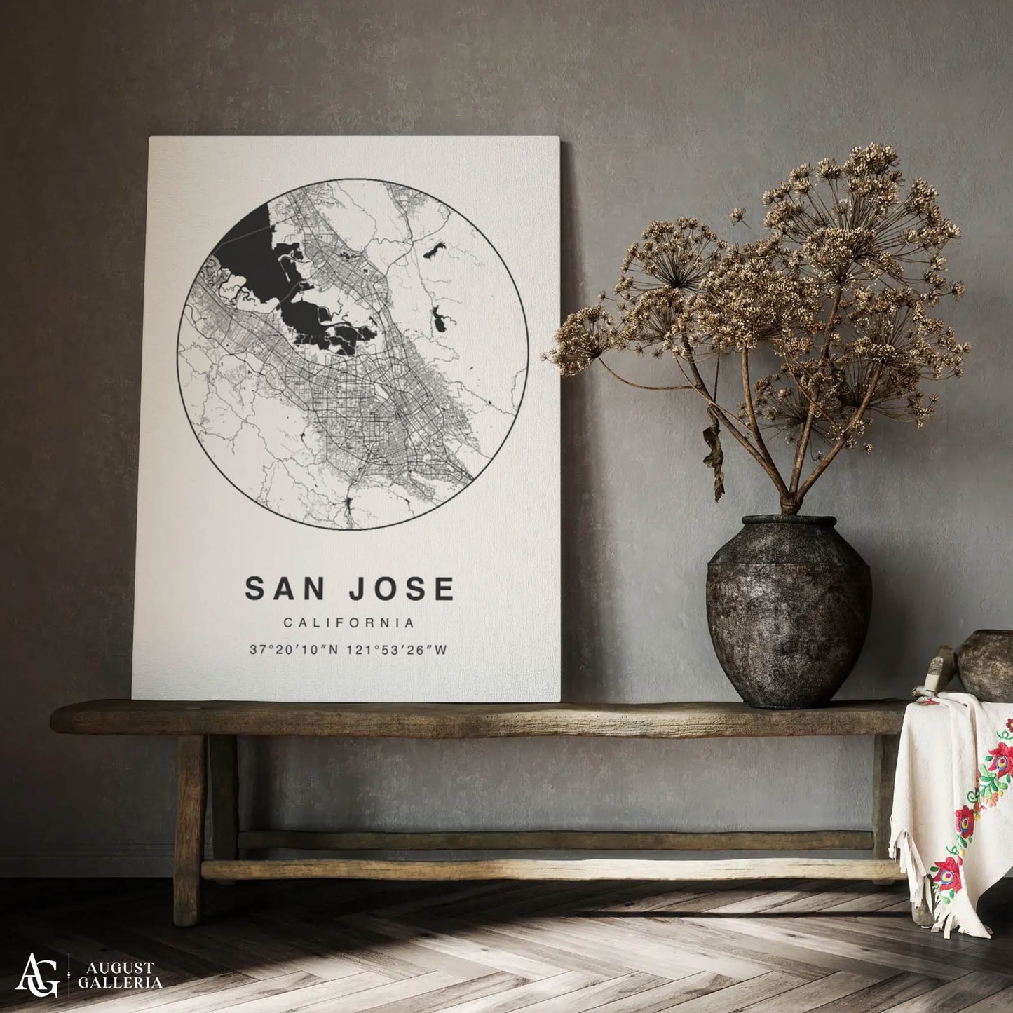 San Jose Minimalist Map