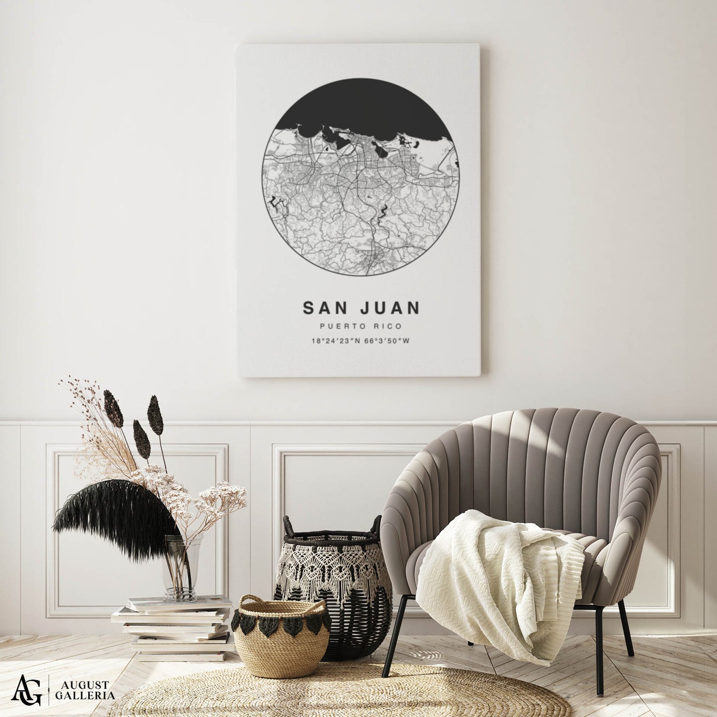 San Juan Minimalist Map