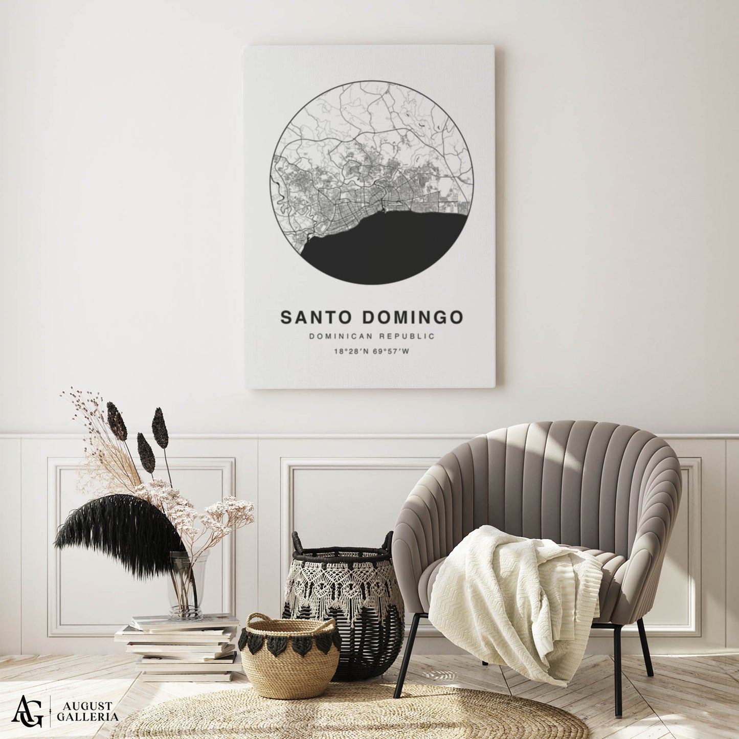 Santo Domingo Minimalist Map