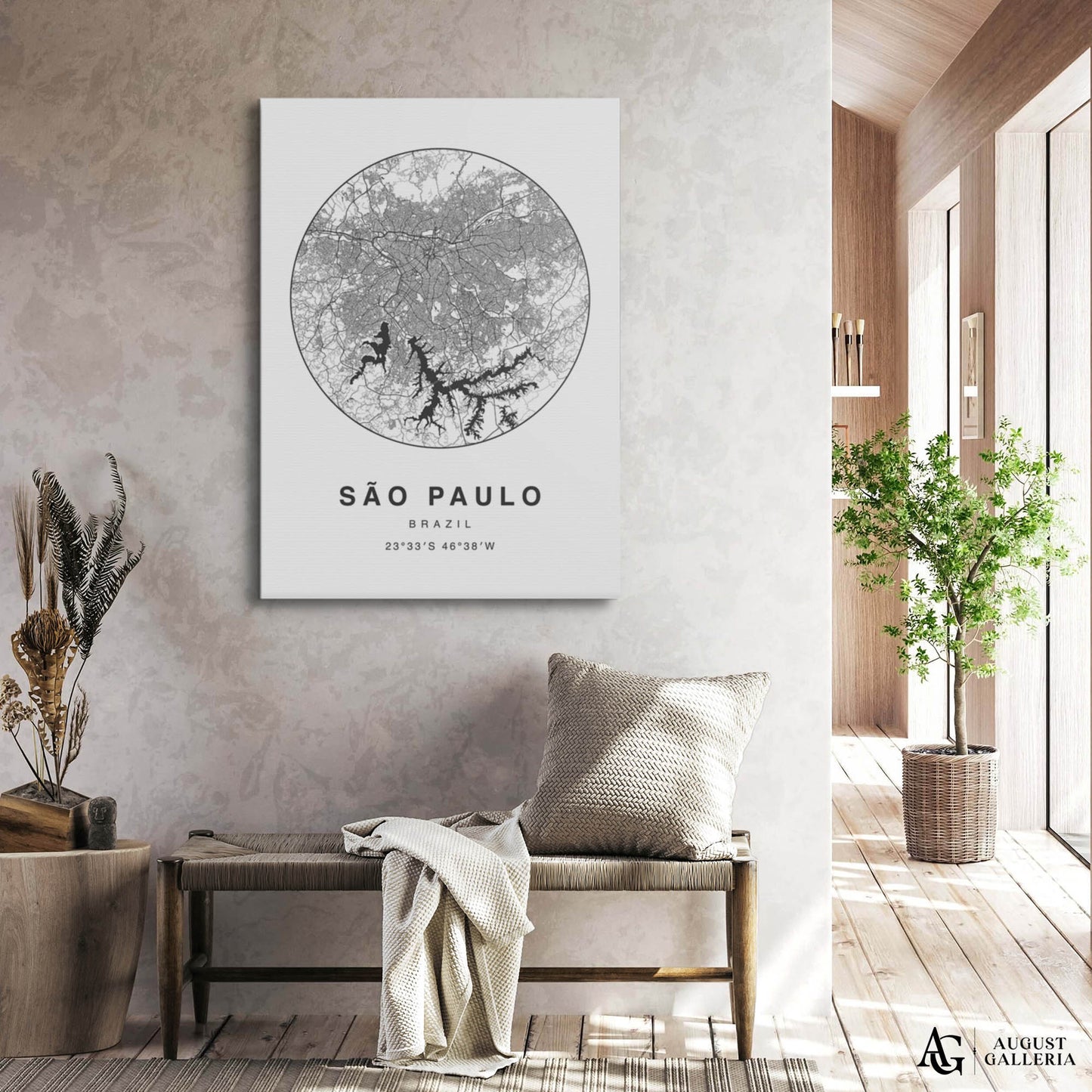 São Paulo Minimalist Map