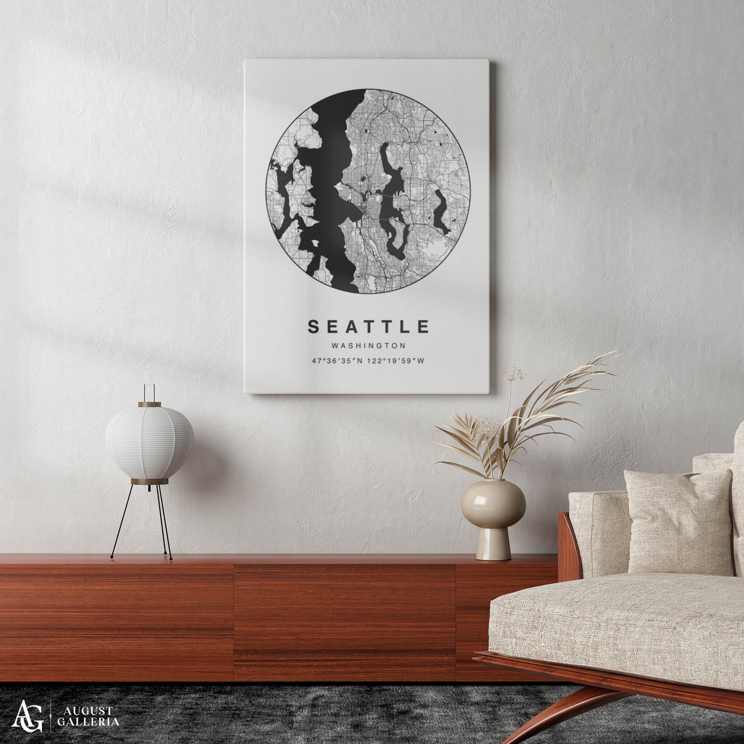 Seattle Minimalist Map