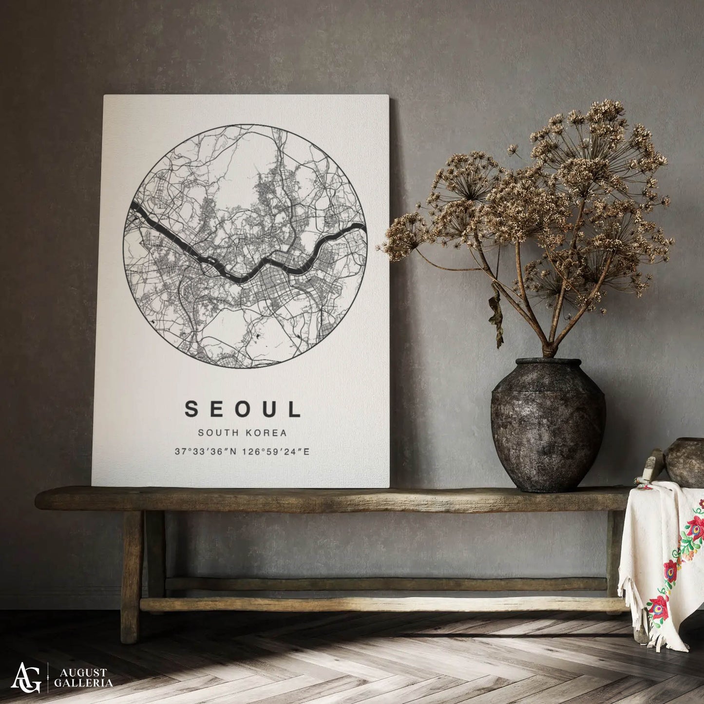 Seoul Minimalist Map