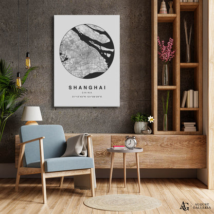 Shanghai Minimalist Map