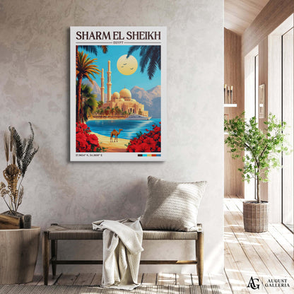 Sharm El Sheikh Retro Travel Print