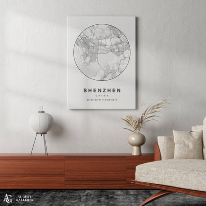 Shenzhen Minimalist Map